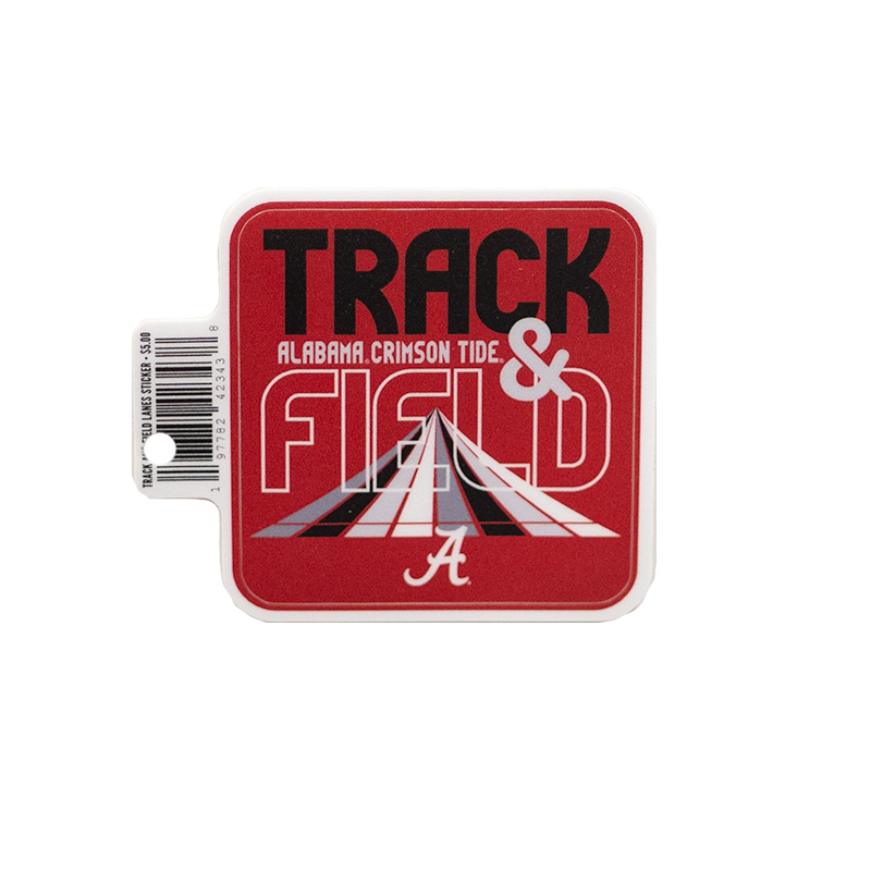    Alabama Track And Field Lanes Sticker (SKU 13884994115)