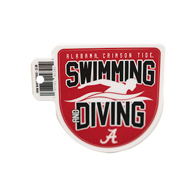   Alabama Swim Waves Sticker