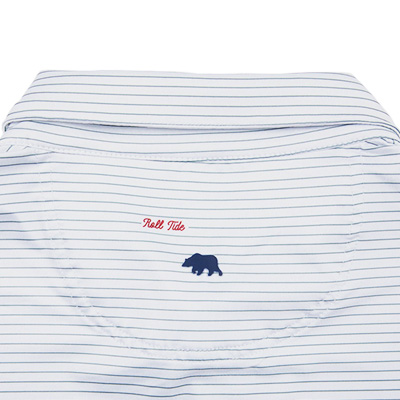 ALABAMA ROLL TIDE STRIPE POLO