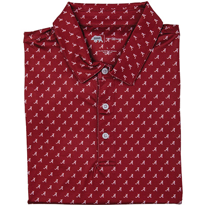 Alabama Script A All Over Print Polo