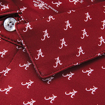 ALABAMA SCRIPT A ALL OVER PRINT POLO