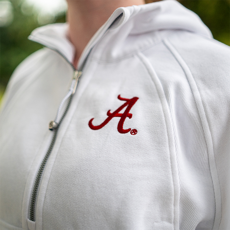 Bama Arched Scuba Oversized 1/2 Zip Hoodie