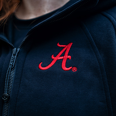 ALABAMA SCRIPT A SCUBA OVERSIZED FULL ZIP