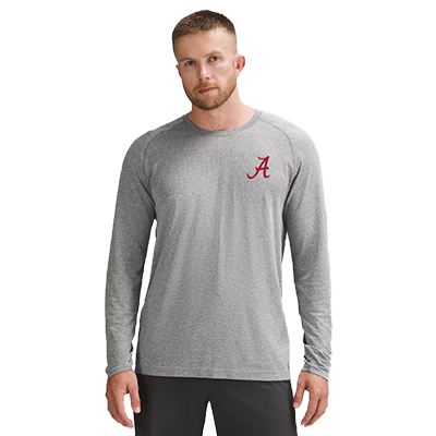 Alabama Script A Metal Vent Tech 2.5 Long Sleeve Shirt