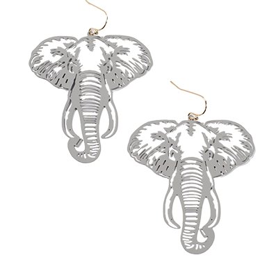 Elmer Cutout Elephant Earring
