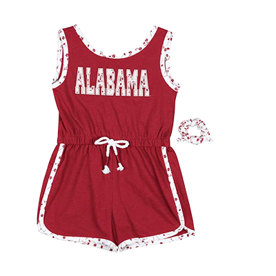 Alabama Scoops Ahoy Romper With Scrunchie