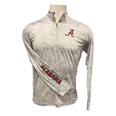 Alabama Script A Real Tree Huron 1/4 Zip Windshirt