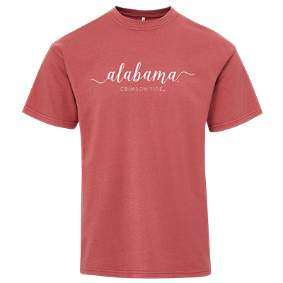 Alabama Crimson Tide Script Comfort Color Short Sleeve T-Shirt