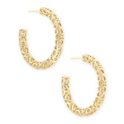 Maggie 1.5" Hoop Earrings