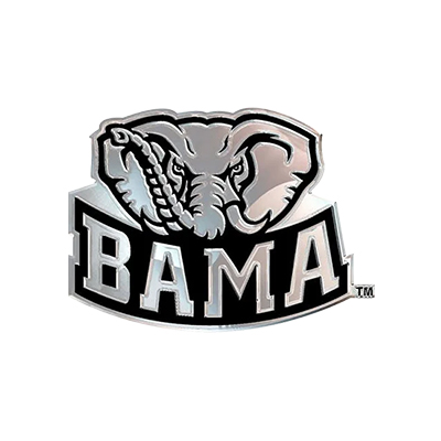 Bama Elephant Chrome Auto Emblem