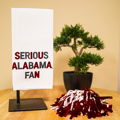 Serious Alabama Fan Tea Towel