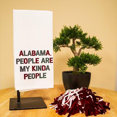 Alabama People Are My Kinda People Tea Towel