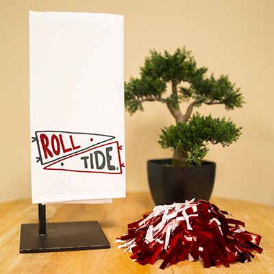 Alabama Double Collegiate Pennant Tea Towel