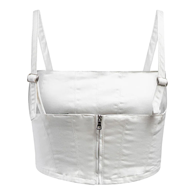 ALABAMA SCRIPT A DENIM CORSET