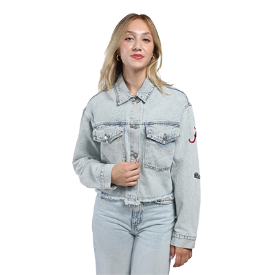 Alabama Tide Script A Jean Jacket