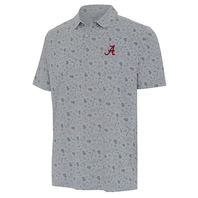 Alabama Script A Football Relentless Polo