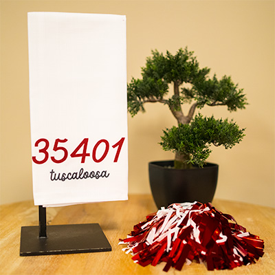 Tuscaloosa 35401 Traditional  Zip Code Tea Towel