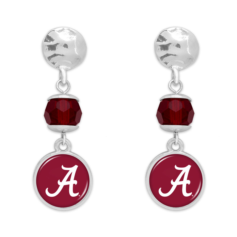 Alabama Crimson Tide Ivy Earrings With Script A (SKU 13925291154)