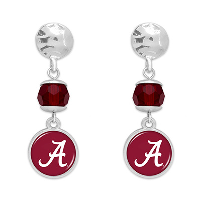 Alabama Crimson Tide Ivy Earrings With Script A