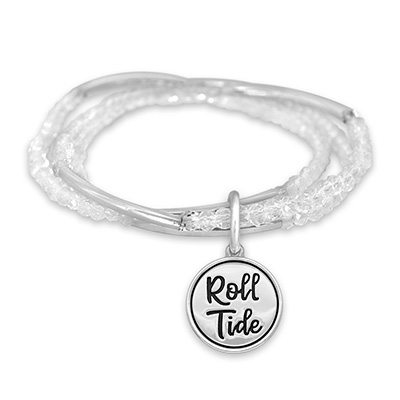 Alabama Crimson Tide Chloe Bracelet Roll Tide Spirit Slogan