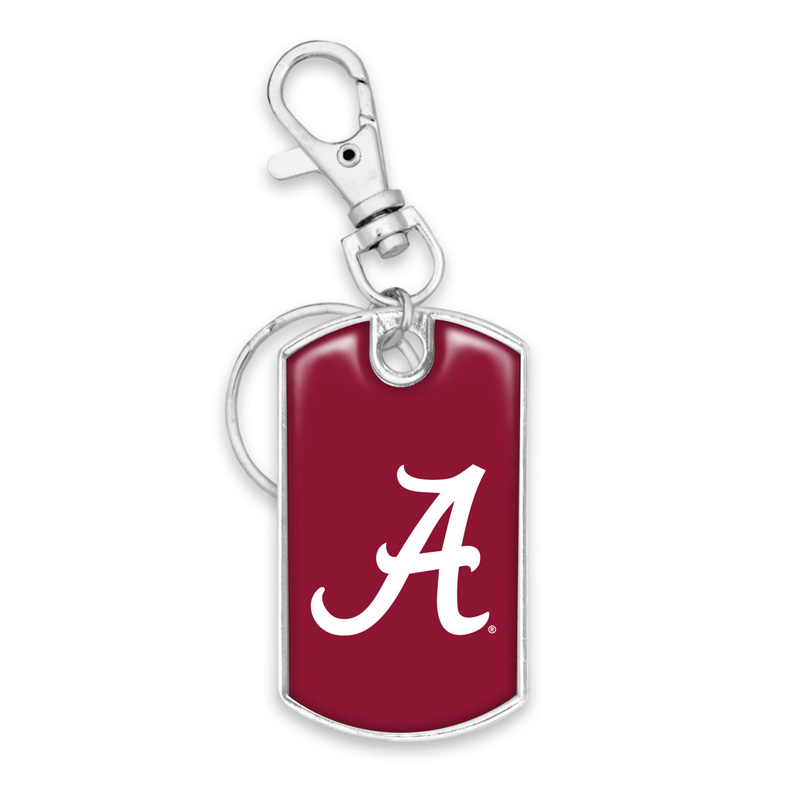 Alabama Crimson Tide Dog Tag Keychain (SKU 13925383104)
