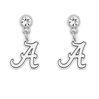 Alabama Crimson Tide Lydia Script A Earrings