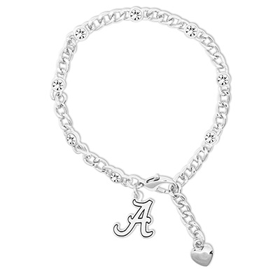 Alabama Crimson Tide Lydia Script A Bracelet