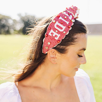 Alabama Roll Tide Cross Stitch Headband