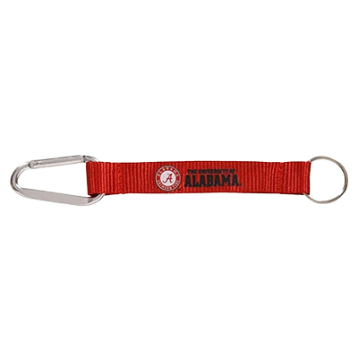 Alabama Caribiner Lanyard Keychain