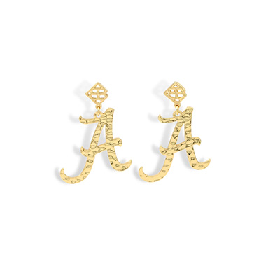 Alabama Script A Earrings