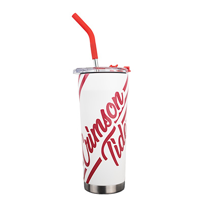 Alabama Crimson Tide Straw Tumbler