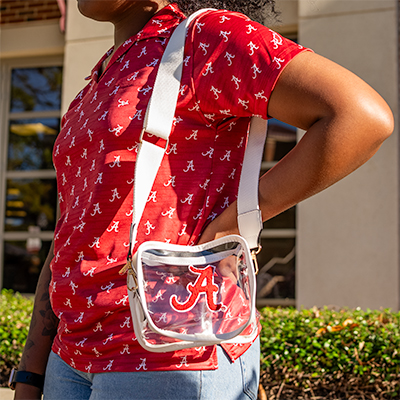 Alabama Crossbody Purse With Chenille Script