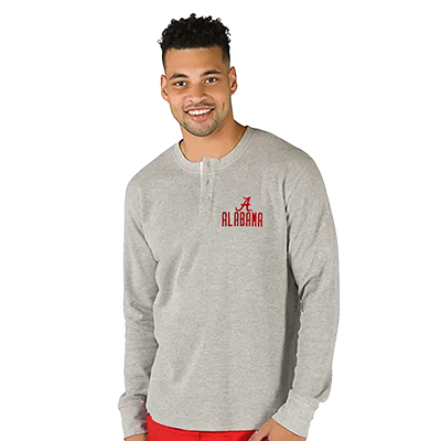 Alabama Script A Men's Thermal Knit Top