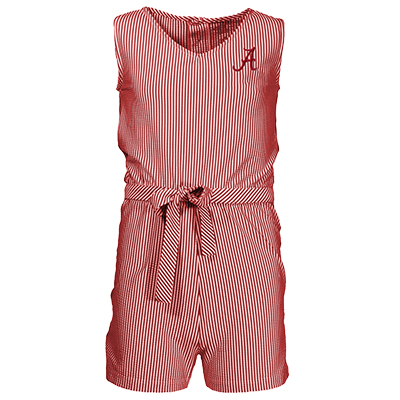 ALABAMA SCRIPT A SOPHIA SEER SUCKER ROMPER