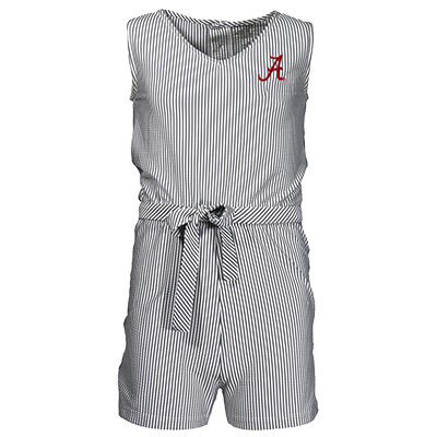 ALABAMA SCRIPT A SOPHIA SEER SUCKER ROMPER