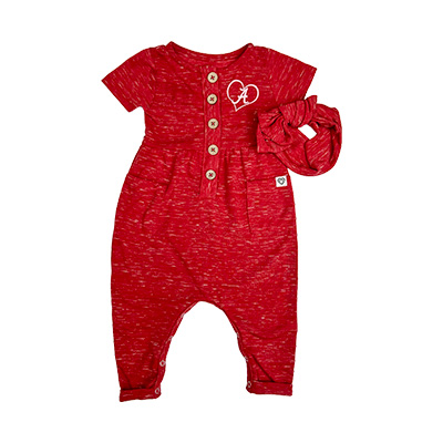 Alabama Script A Infant Fleet Romper