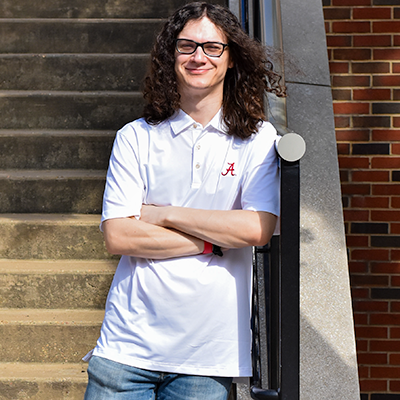 Alabama Script A Solid Performance Jersey Polo