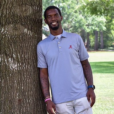 ALABAMA SCRIPT A JUBILEE PERFORMANCE JERSEY POLO