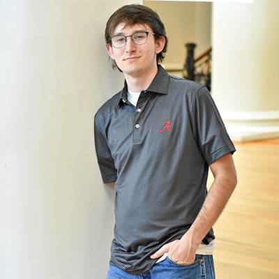 ALABAMA SCRIPT A TESSERACT PERFORMANCE JERSEY POLO