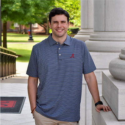 ALABAMA SCRIPT A HEMLOCK PERFORMANCE JERSEY POLO