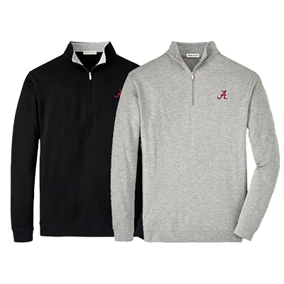 Alabama Script A Crown Comfort Quarter Zip