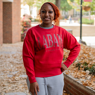 Alabama Script A Elements Signature Fleece Crew