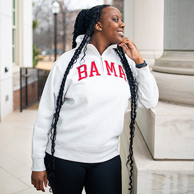 BAMA  SPORT QUARTER ZIP