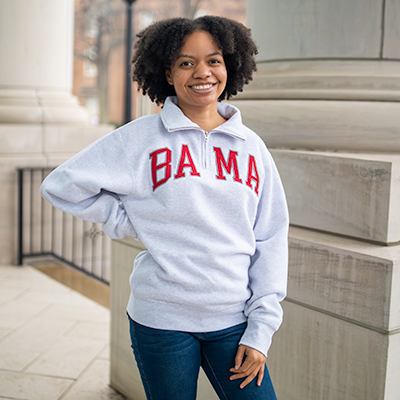 BAMA  SPORT QUARTER ZIP