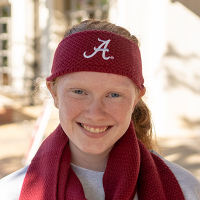 Alabama Script A Knit Headband