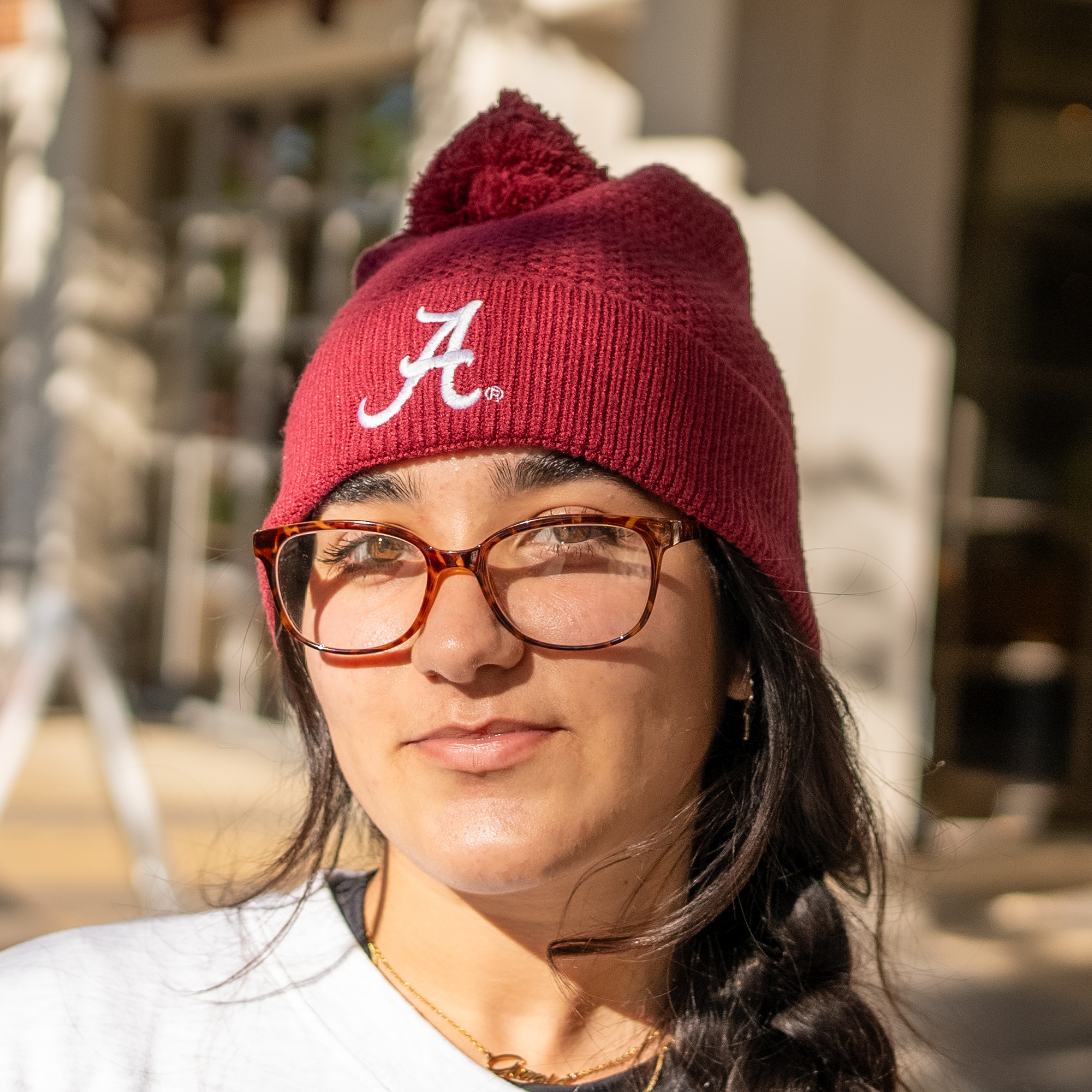 Alabama Script A Knit Beanie