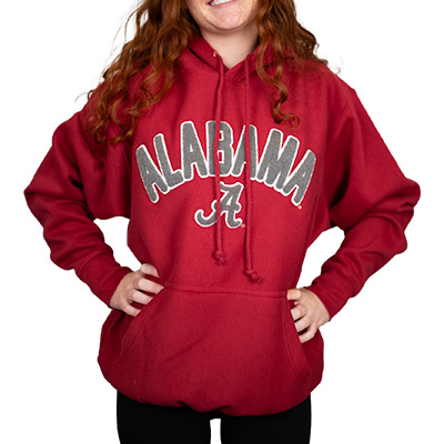    ALABAMA OVER A CHENILLE PRO WEAVE HOODY