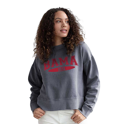 Bama With Outline Wordmark Malibu Crew