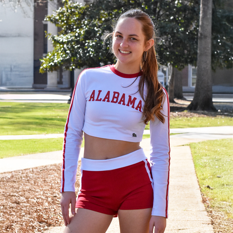 Alabama Super Crop Long Sleeve Top
