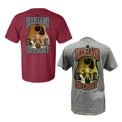 Dixieland Delight Guitar Elephant T-Shirt